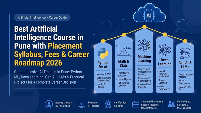 Best Artificial Intelligence Course in Pune with Placement: Syllabus, Fees & Career Roadmap 2026