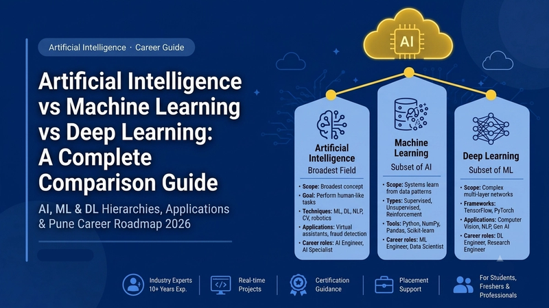 Artificial Intelligence vs Machine Learning vs Deep Learning: Complete Comparison