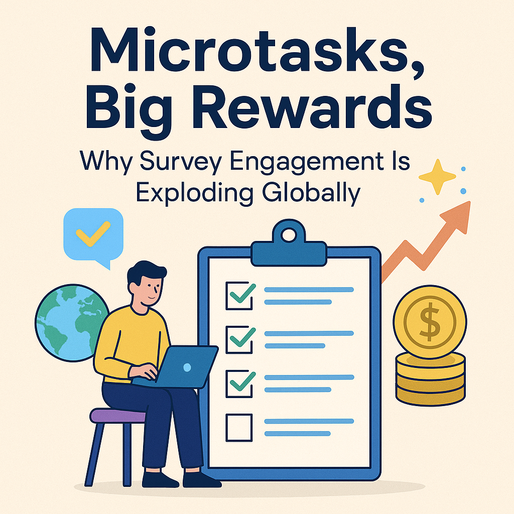 Microtasks, Big Rewards: Why Survey Engagement Is Exploding Globally