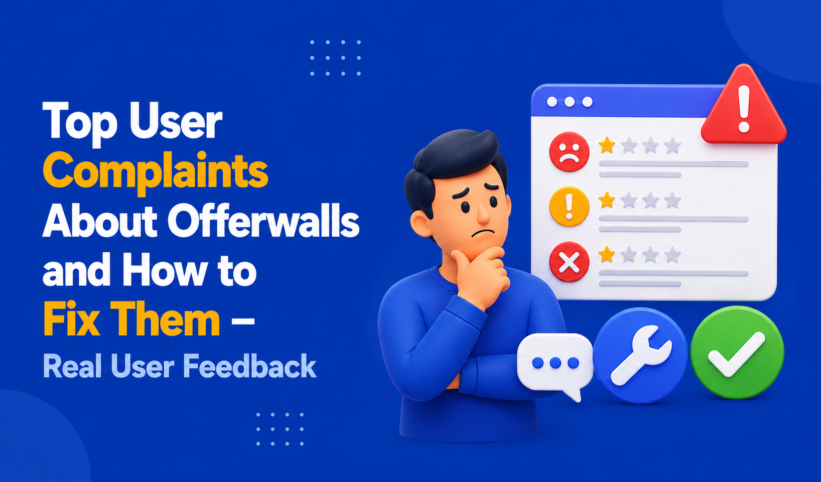 Top User Complaints About Offerwalls and How to Fix Them – Real User Feedback