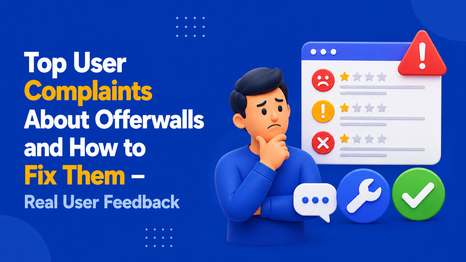Top User Complaints About Offerwalls and How to Fix Them – Real User Feedback