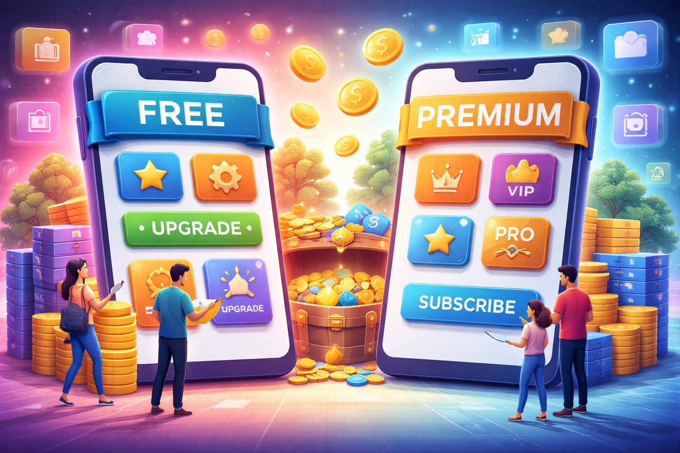 Mobile App Monetisation Hybrid Model