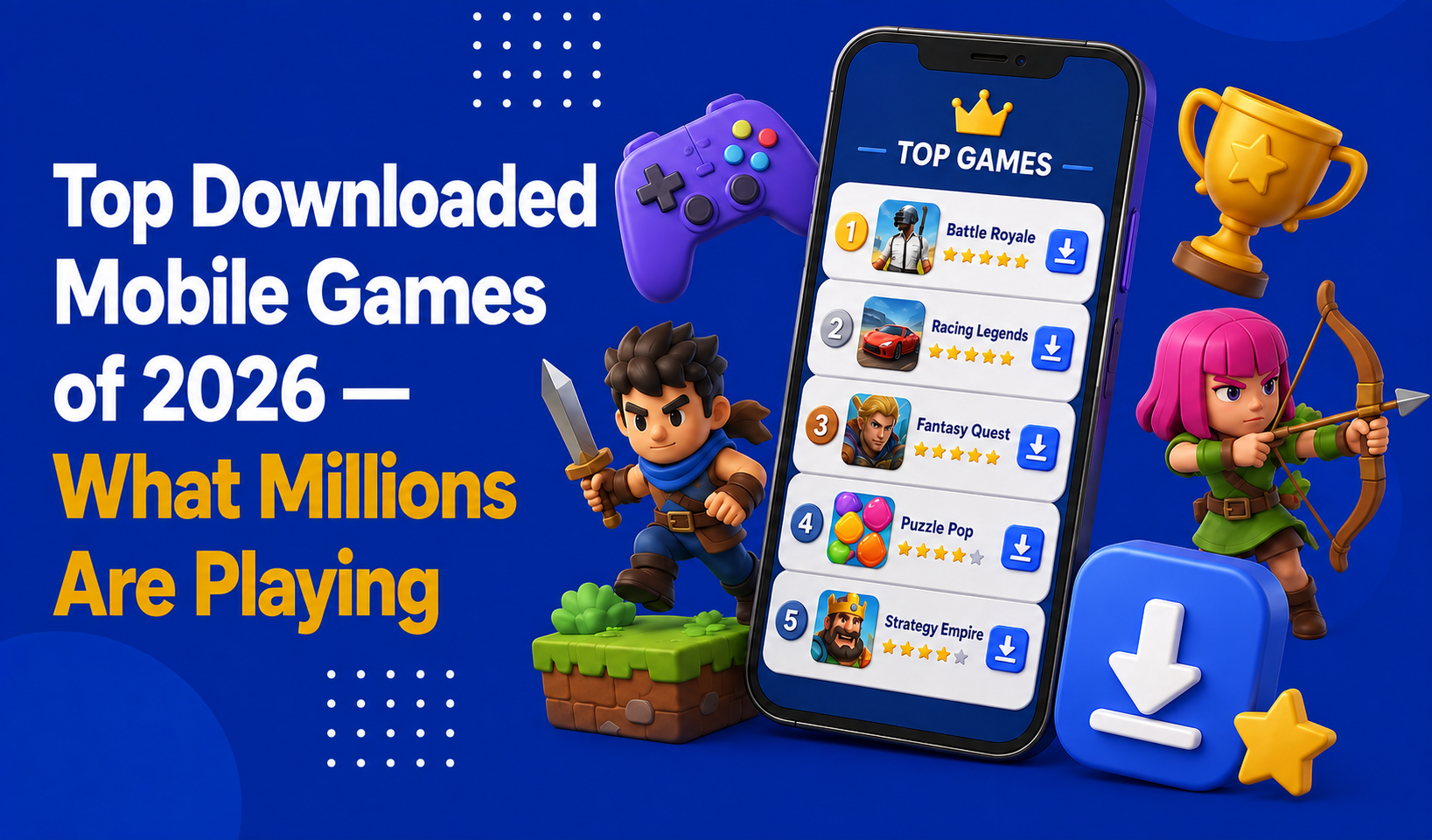Top Downloaded Mobile Games of 2026 — What Millions Are Playing
