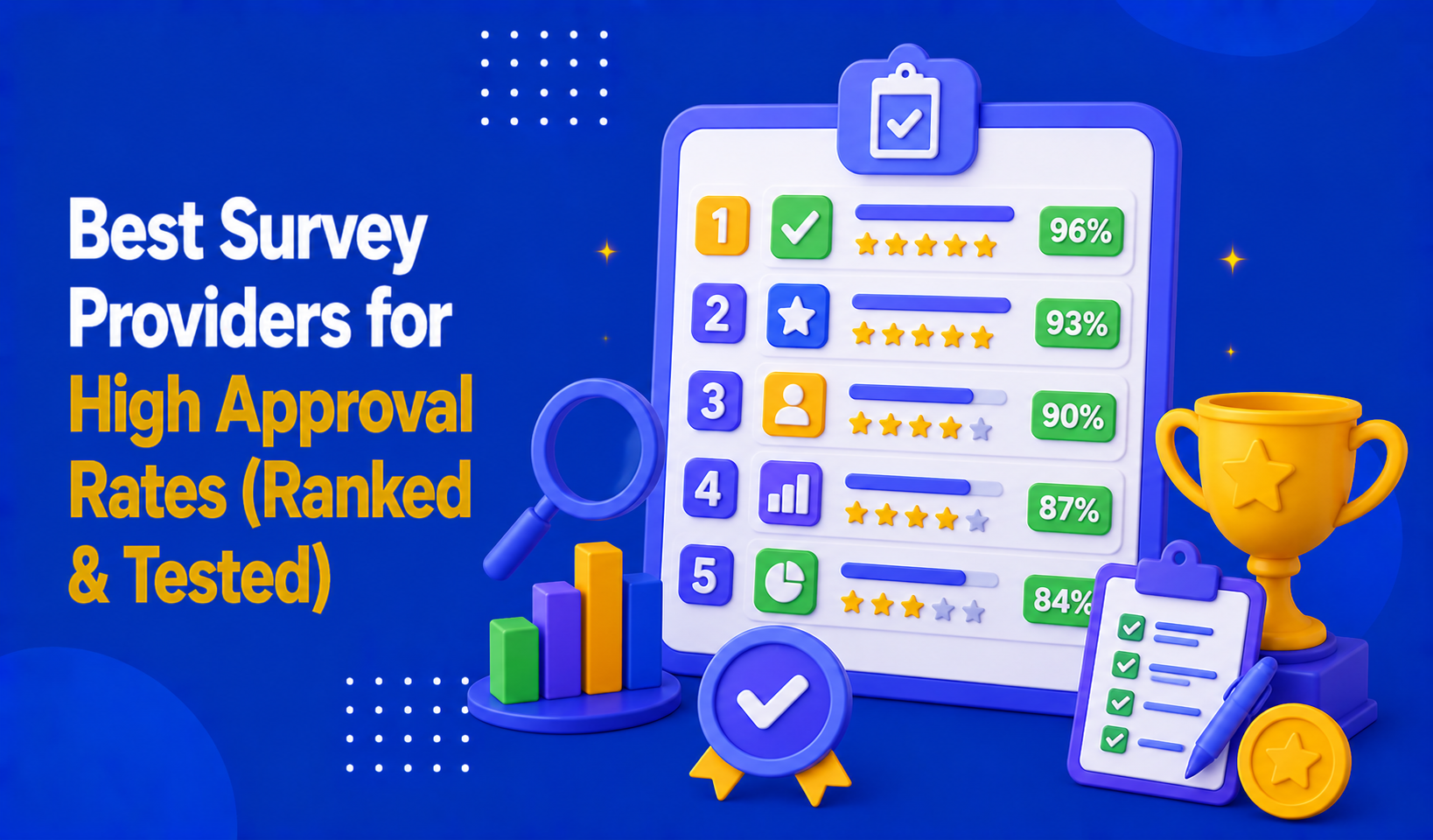 Best Survey Providers for High Approval Rates (Ranked & Tested)