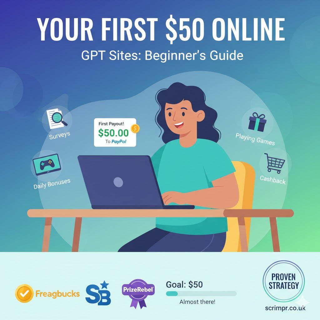 How Beginners Can Earn Their First $50 on GPT Sites (Step-by-Step Guide)