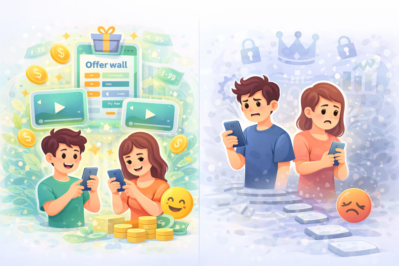 Monetized rewards versus limited access