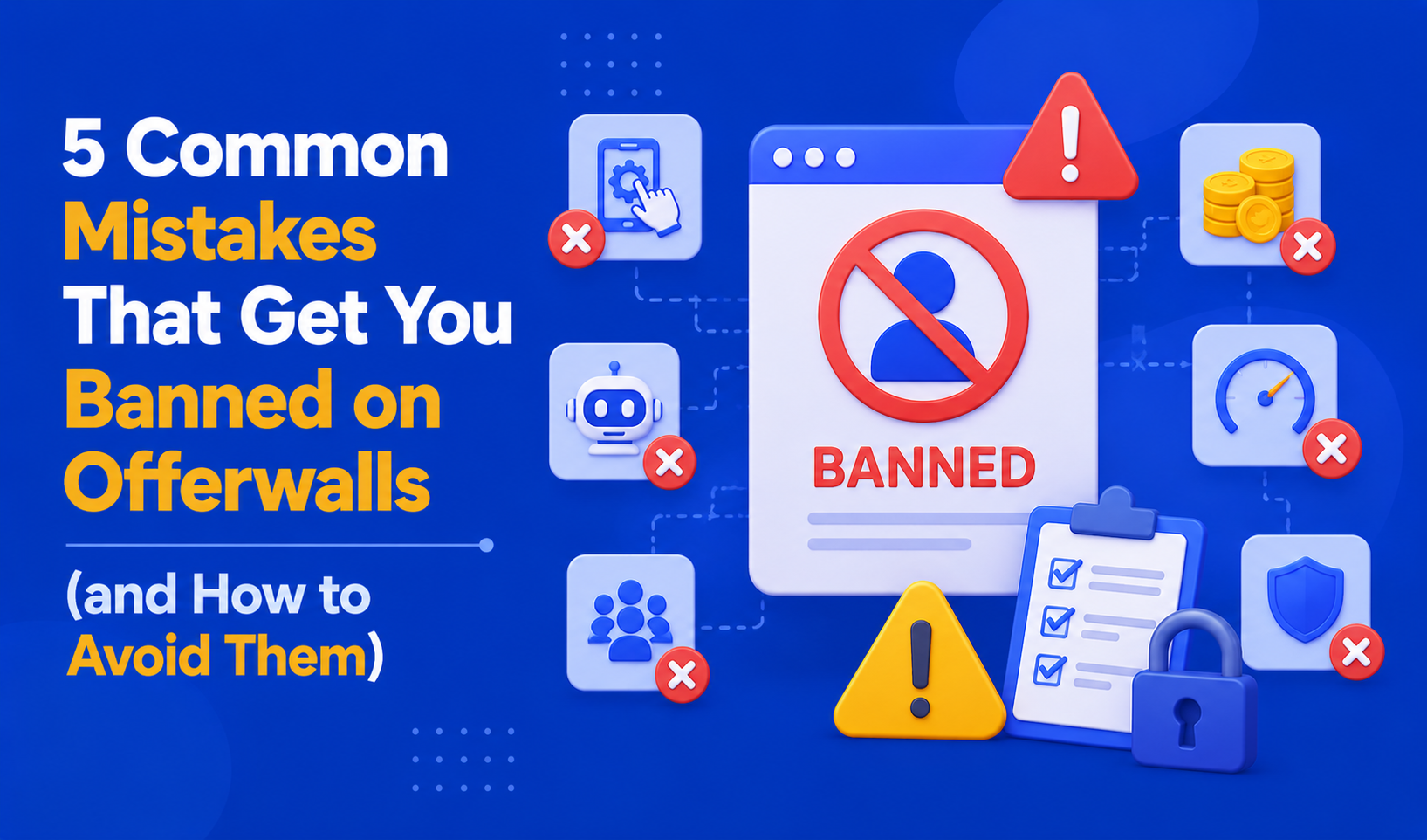 5 Common Mistakes That Get You Banned on Offerwalls (and How to Avoid Them)