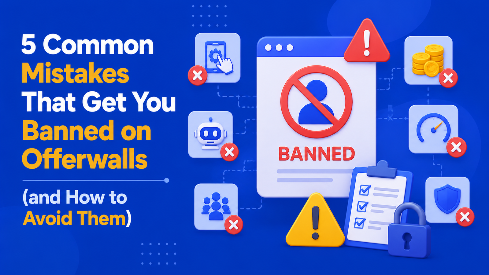 5 Common Mistakes That Get You Banned on Offerwalls (and How to Avoid Them)