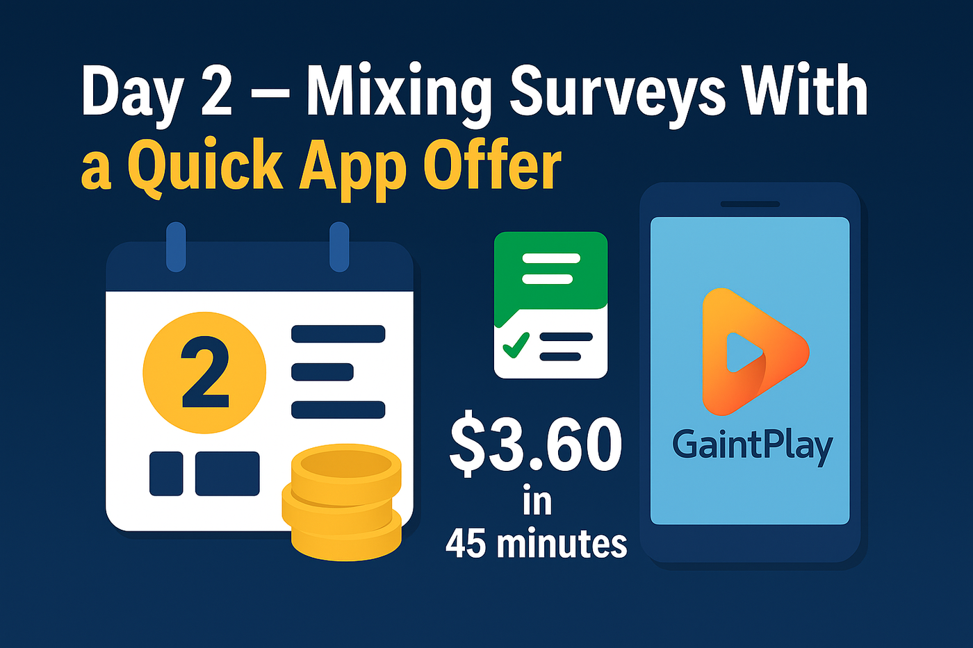 Mixing Surveys With a Quick App Offer