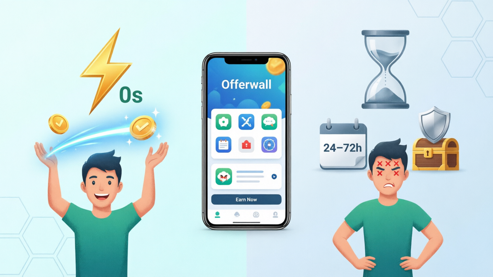 Why Reward Timing Matters: Instant vs Delayed Rewards in Offerwall Monetization