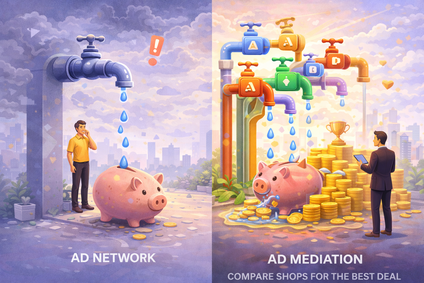 Ad network vs ad mediation comparison