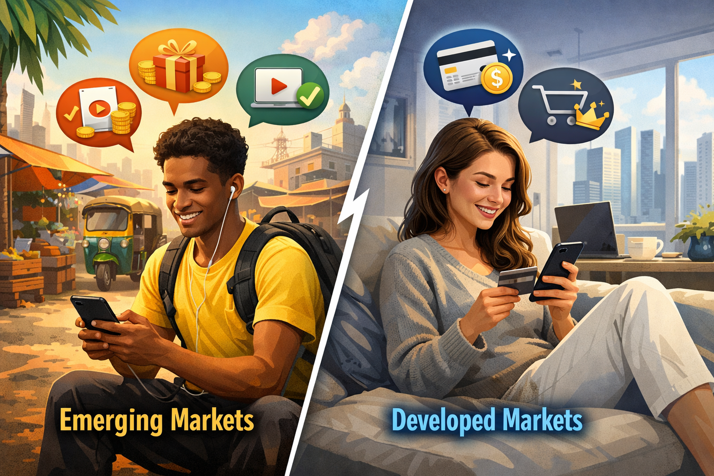 Mobile usages across different environments