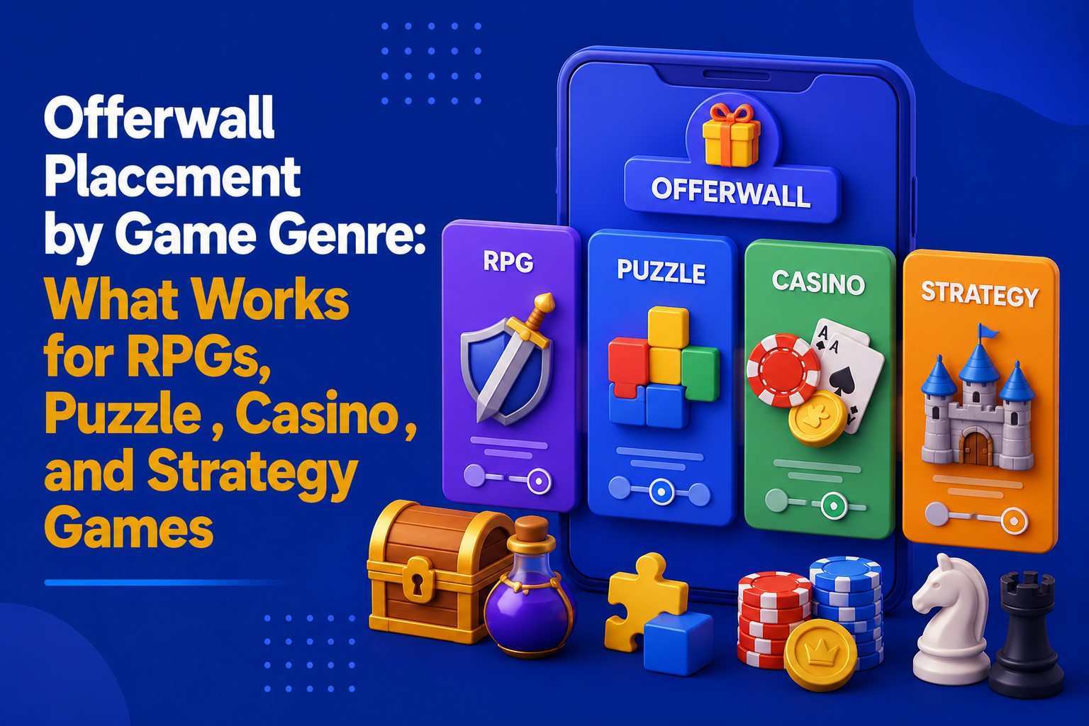 Offerwall Placement by Game Genre: What Works for RPGs, Puzzle Games, Casino Games, and Strategy Games