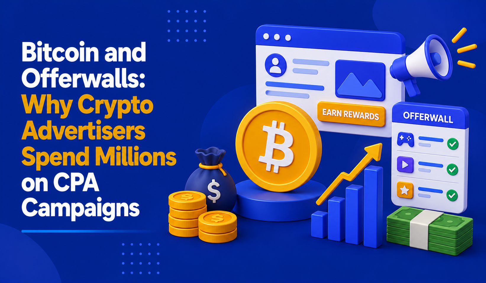 Bitcoin and Offerwalls: Why Crypto Advertisers Spend Millions on CPA Campaigns