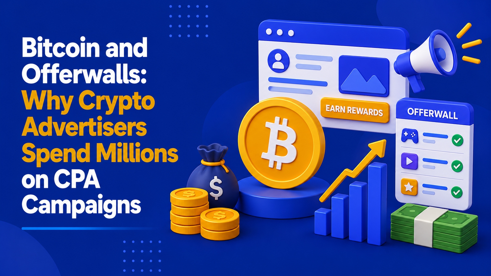 Bitcoin and Offerwalls: Why Crypto Advertisers Spend Millions on CPA Campaigns