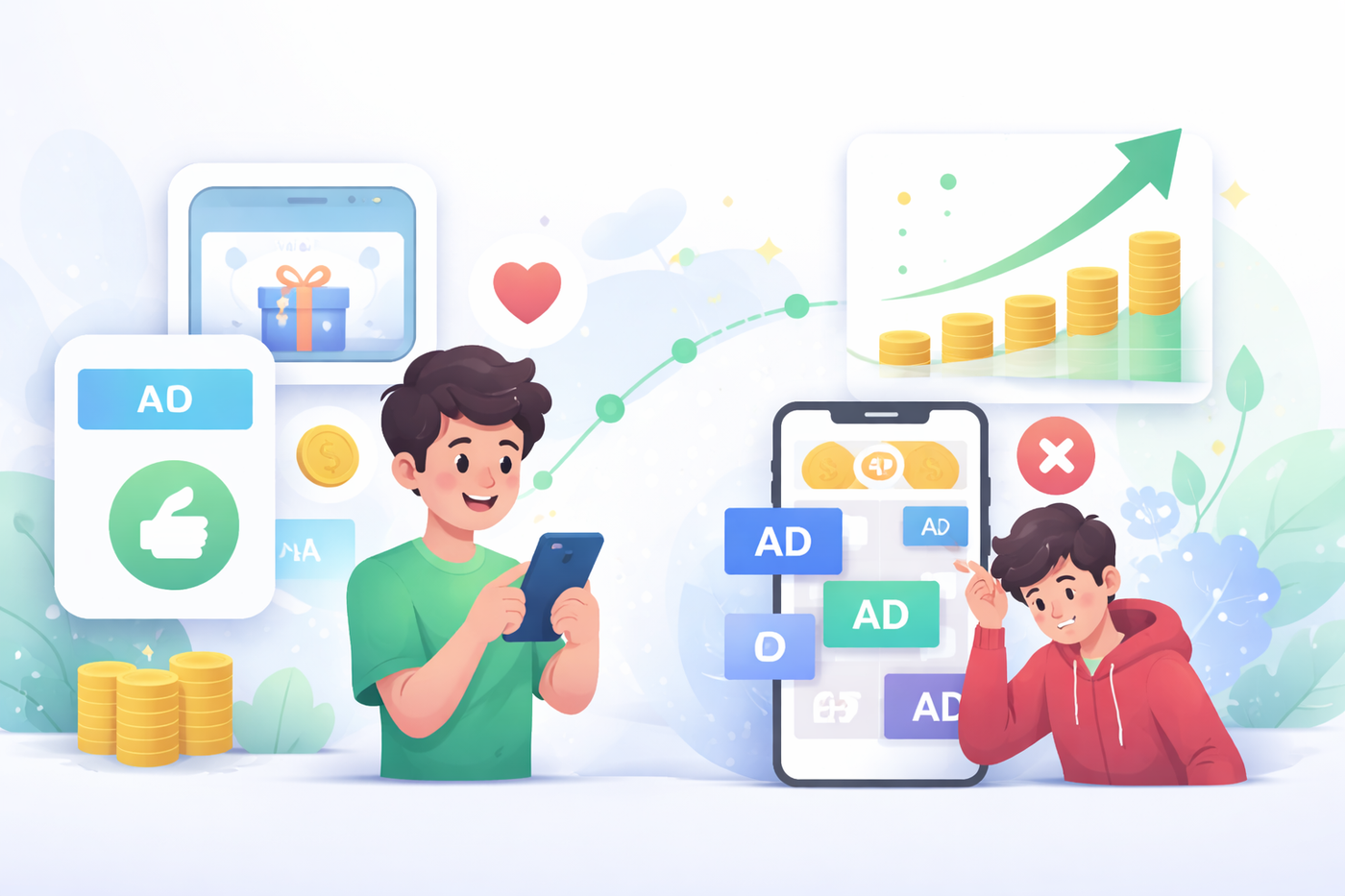 Improving retention with fewer ads