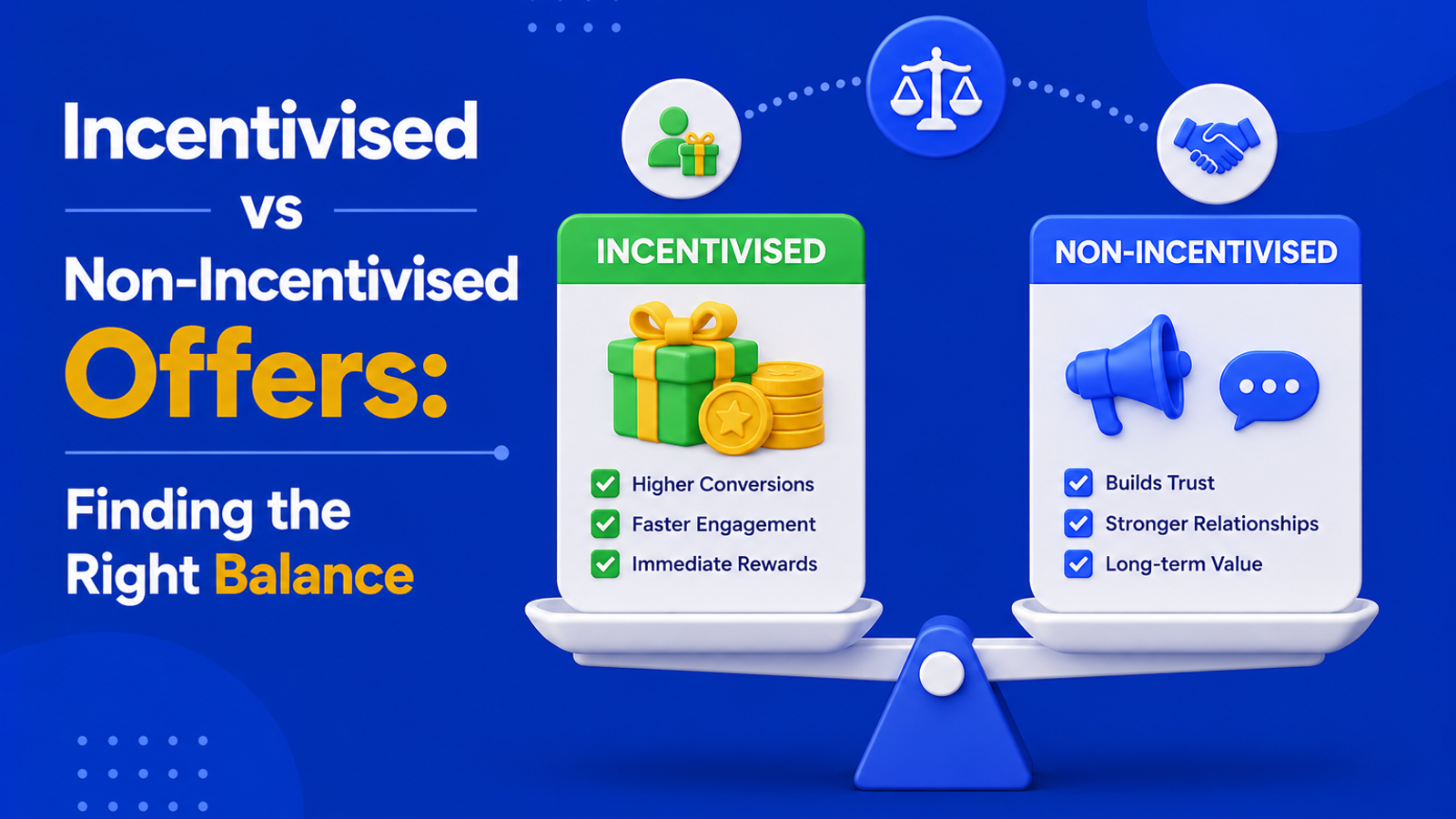Incentivised vs Non-Incentivised Offers: Finding the Right Balance