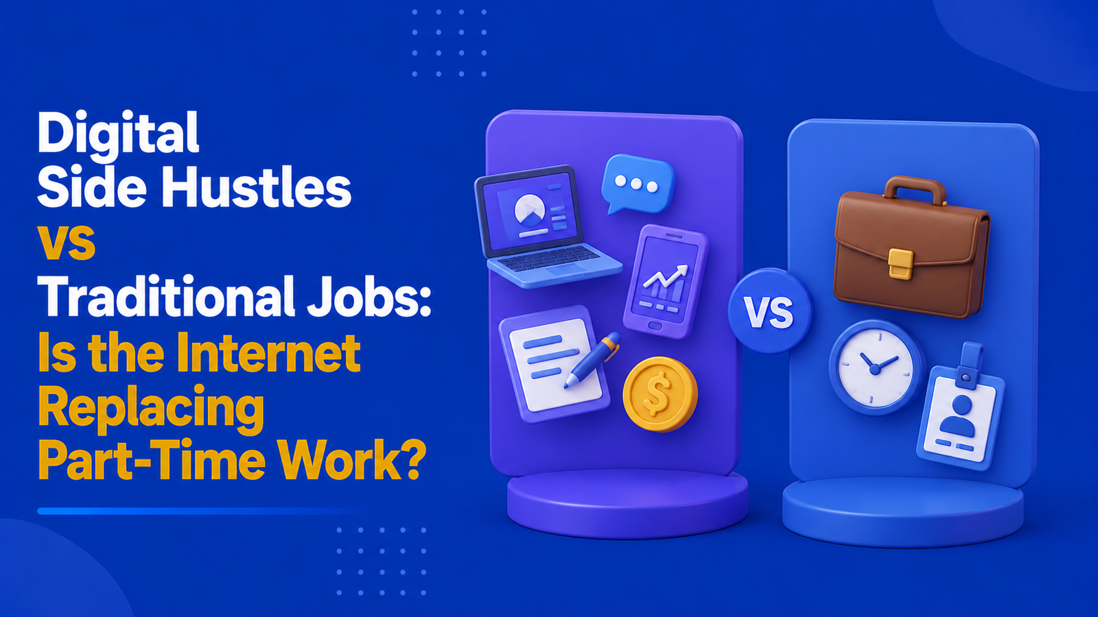 Digital Side Hustles vs Traditional Jobs: Is the Internet Replacing Part-Time Work?