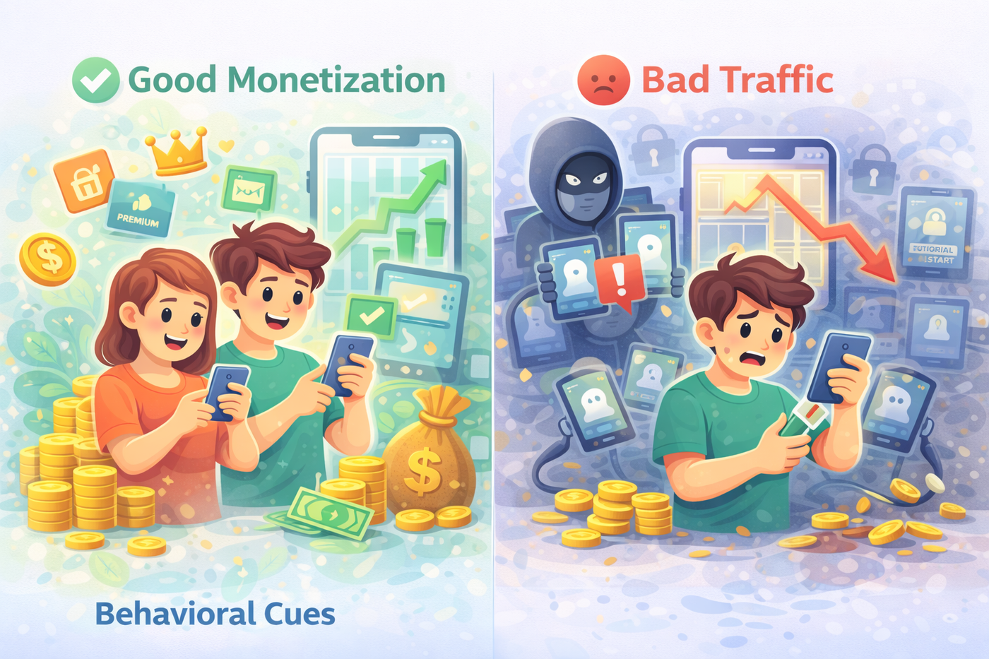 Good monetization vs bad traffic