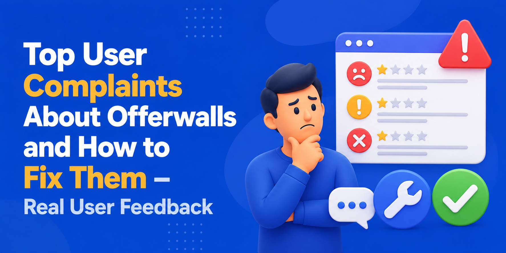 Top User Complaints About Offerwalls and How to Fix Them – Real User Feedback