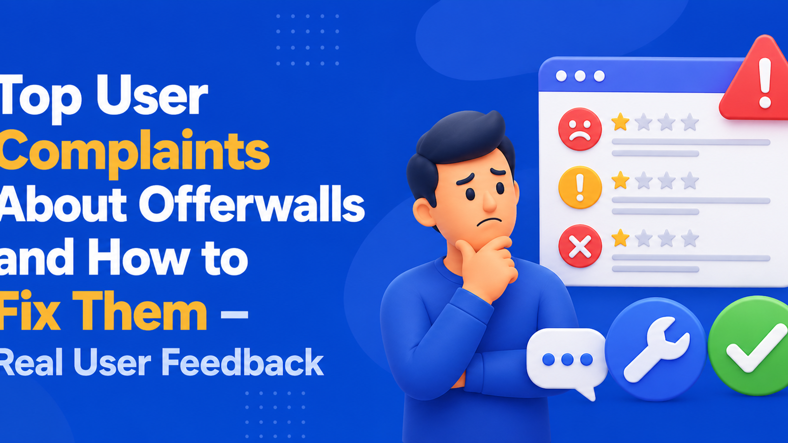 Top User Complaints About Offerwalls and How to Fix Them – Real User Feedback