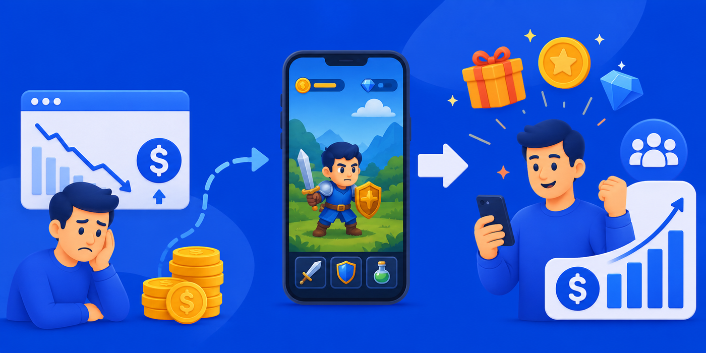 Offerwall transforms non-paying mobile gamers into revenue-generating users.
