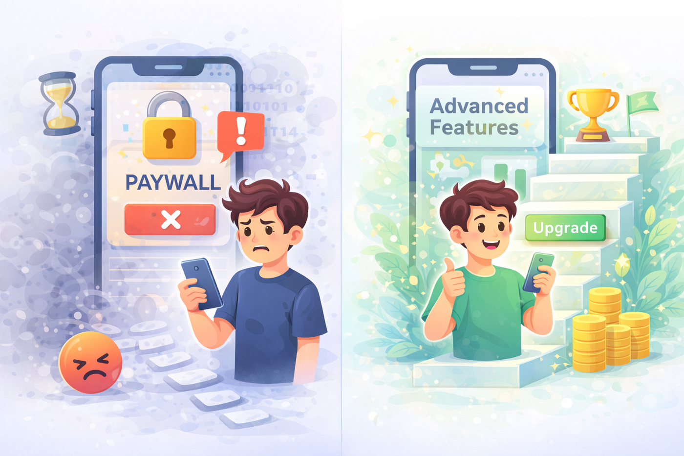 Paywall experiences: frustration vs reward