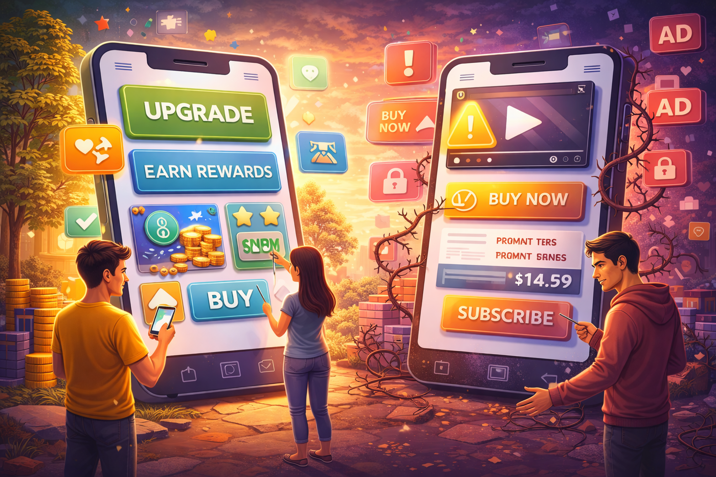 Monetization approach in contrast