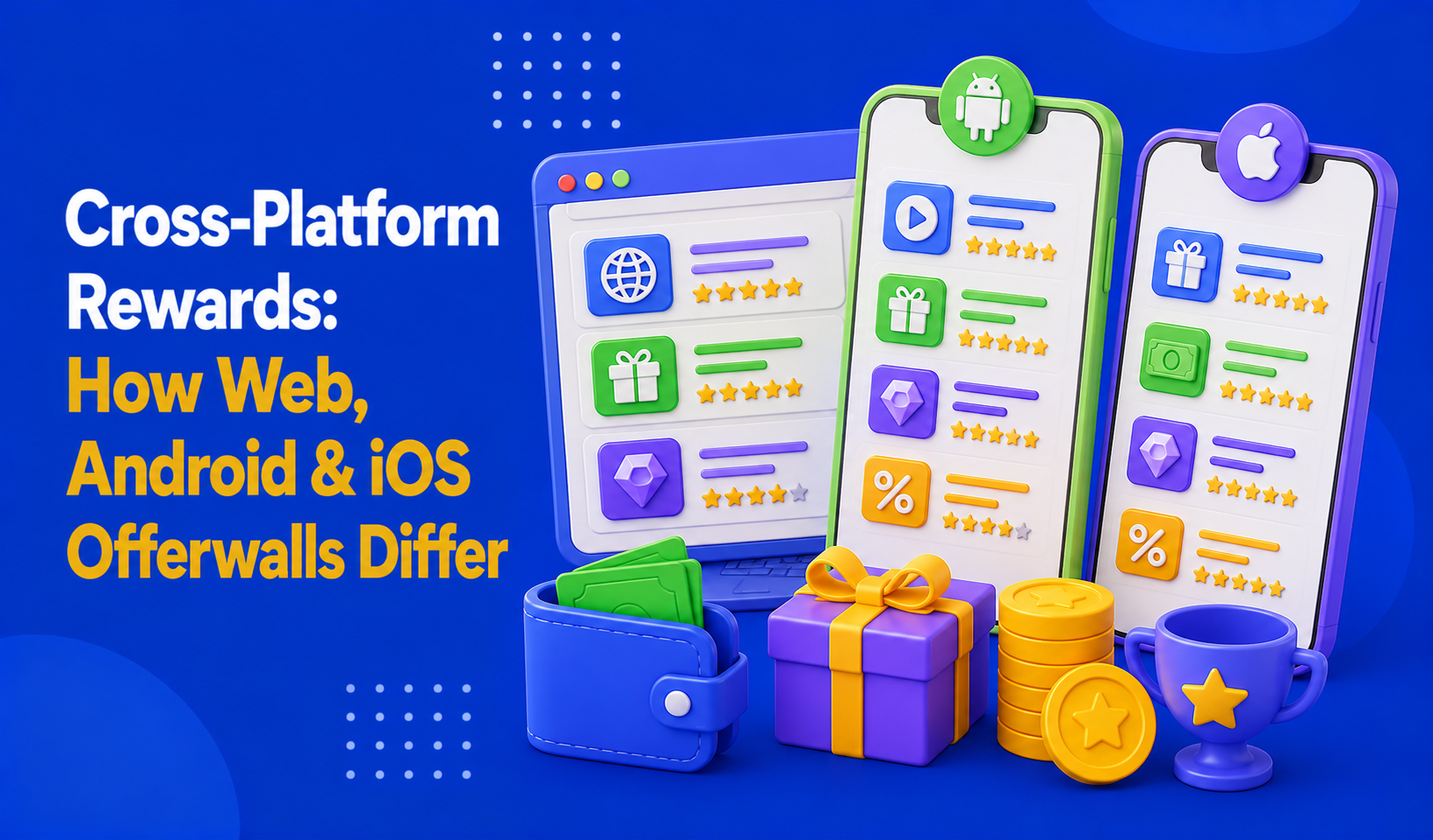 Cross-Platform Rewards: How Web, Android & iOS Offerwalls Differ