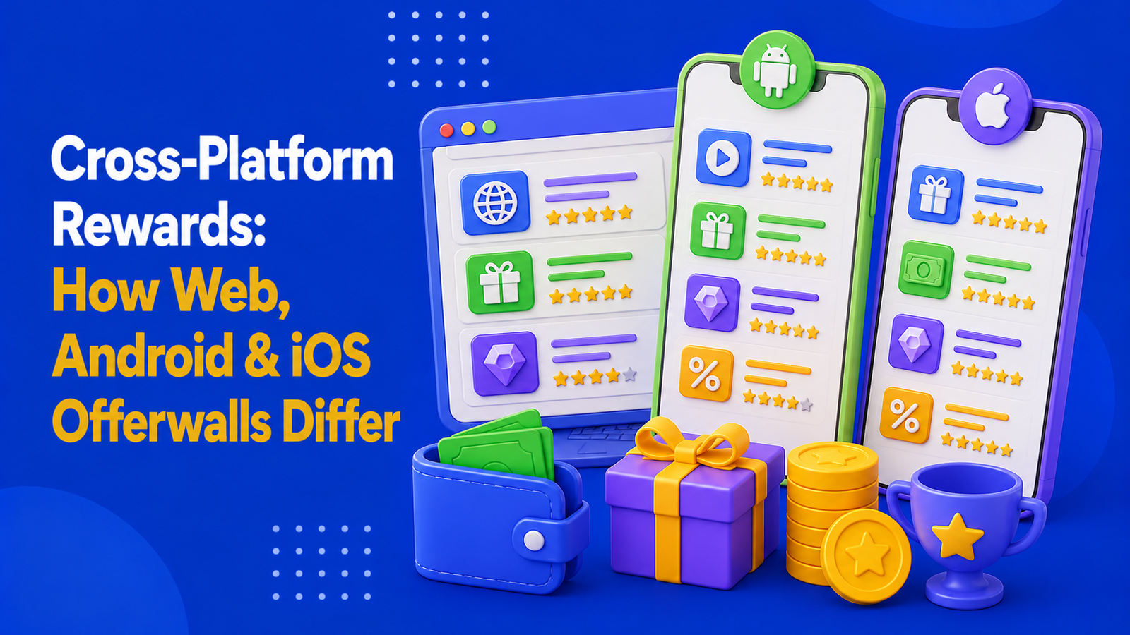 Cross-Platform Rewards: How Web, Android & iOS Offerwalls Differ