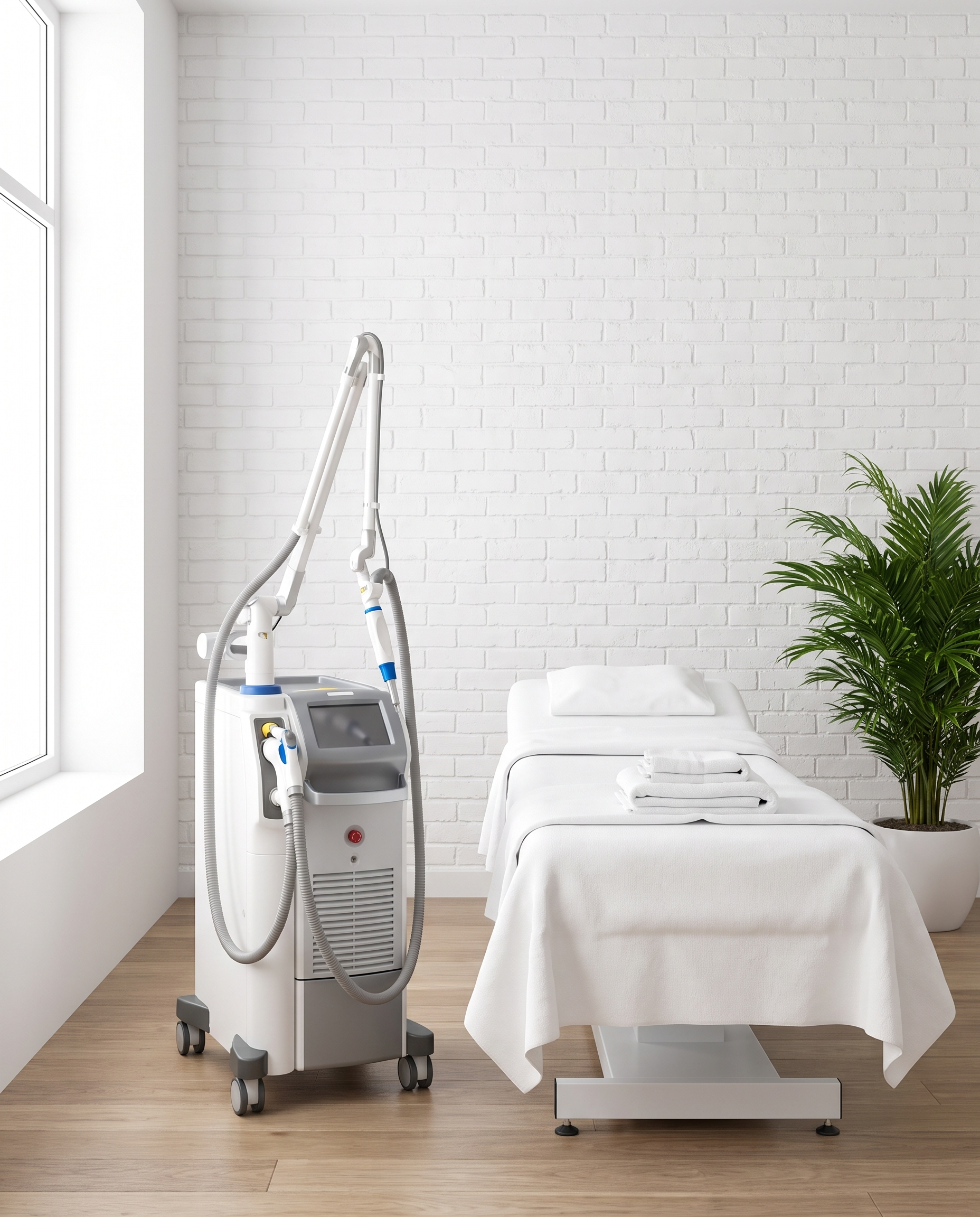 Target areas with Fotona skin laser for aesthetic treatments at our medical spa and clinic in Montreal, Quebec