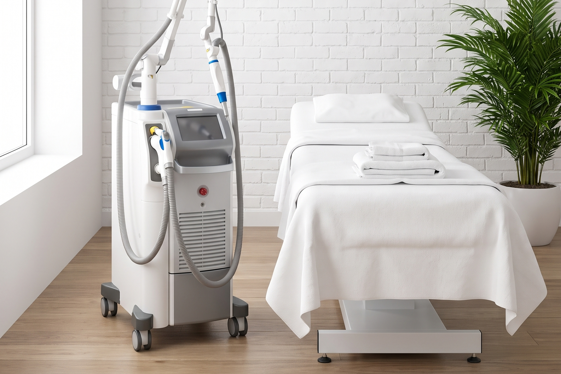 Fotona laser handpiece used for resurfacing and skin tightening at Ideal Body Clinic in Montreal