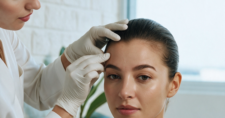 Injection treatment areas for Wrinkle relaxer in Montreal