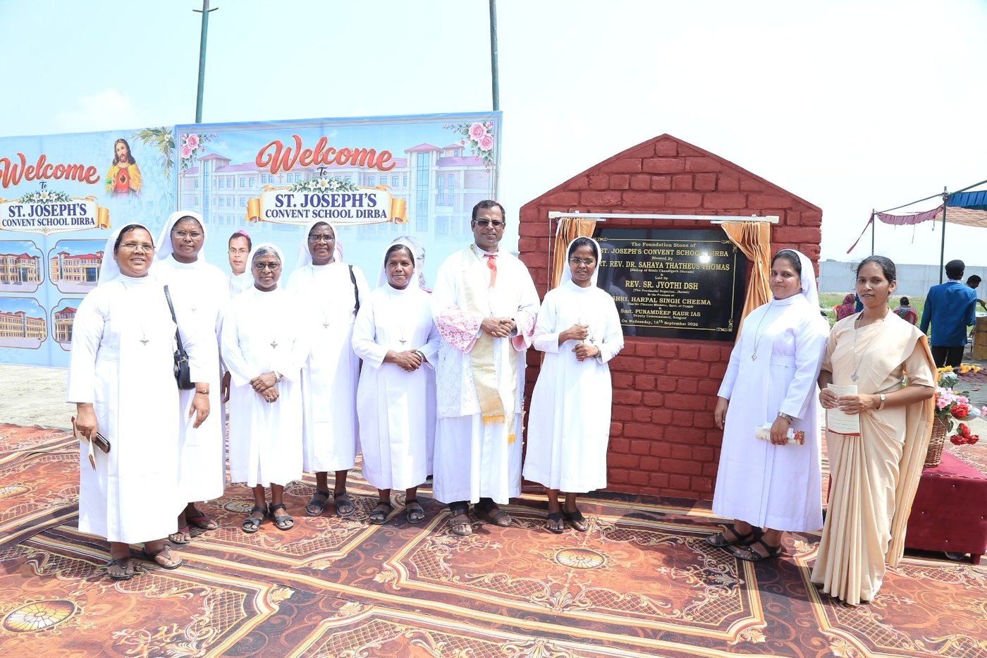 The commemorative plaque was then unveiled by the Bishop and Sr. Jyoti