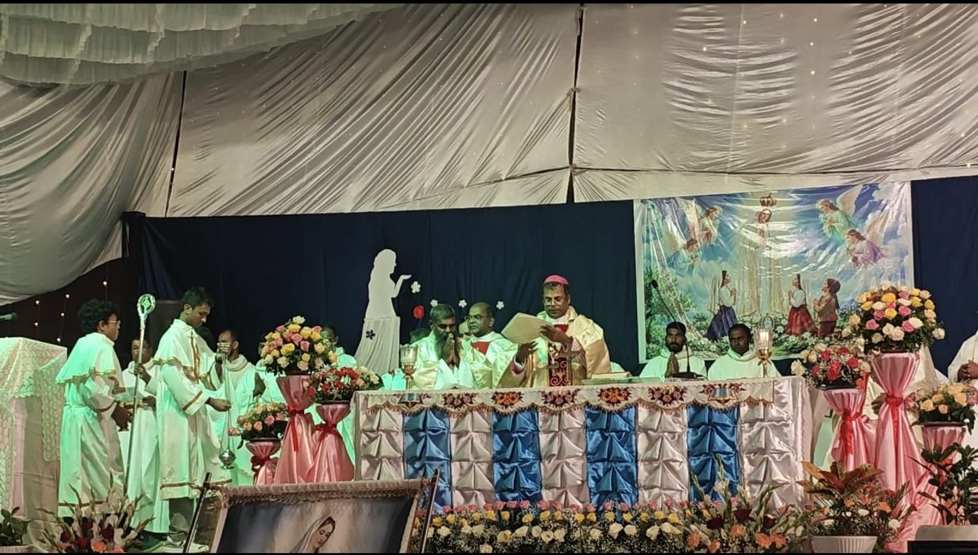 Holy Eucharist was presided over by His Lordship, Most Rev. Dr. Sahaya Thatheus Thomas
