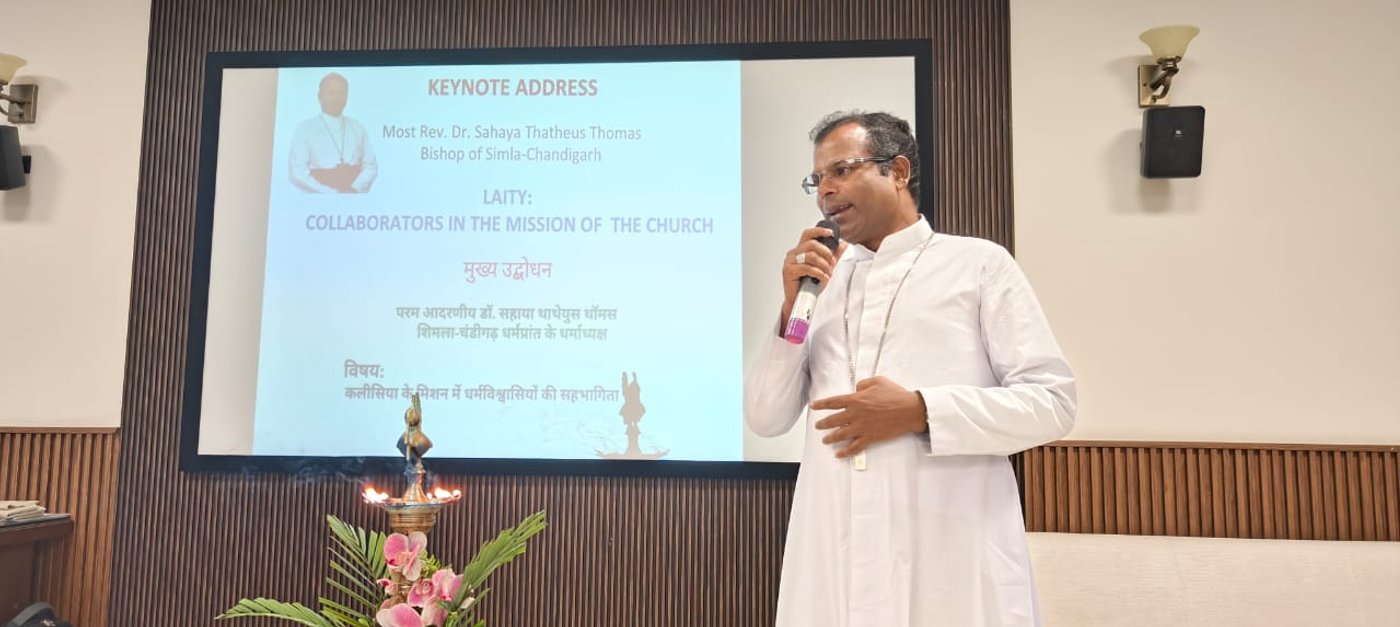 Most Rev. Dr. Sahaya Thatheus Thomas emphasized the central importance of family catechesis in nurturing faith within the domestic church.