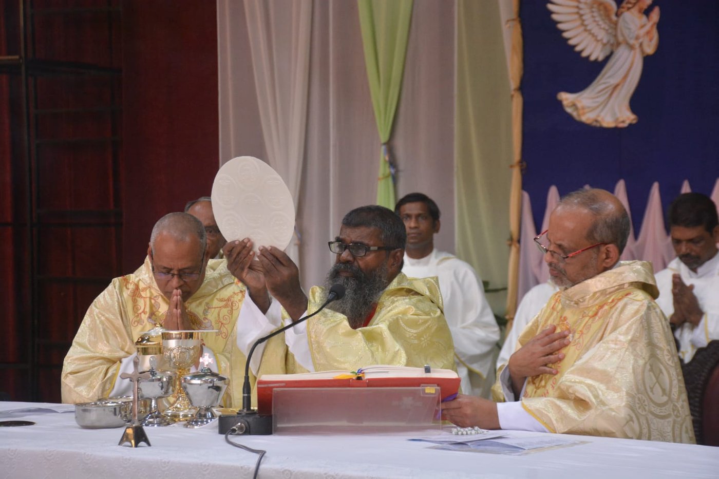 Eucharistic celebration was presided over by Rev. Fr. Maria Selvadhas, Vicar General