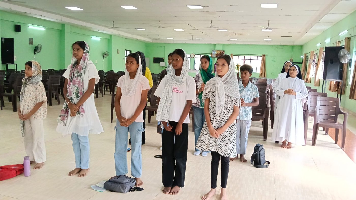 The students enthusiastically participated in the activities