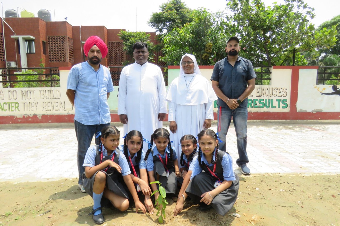 Teachers guided them about the importance of protecting saplings, conserving water, and caring for the environment through simple daily practices.