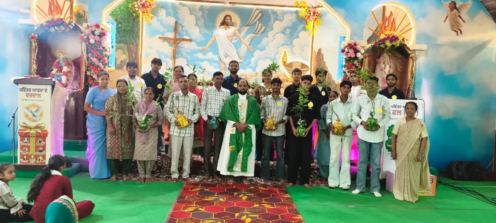 St. Anne Church, Rania, Haryana, celebrated Green Day with great joy and enthusiasm