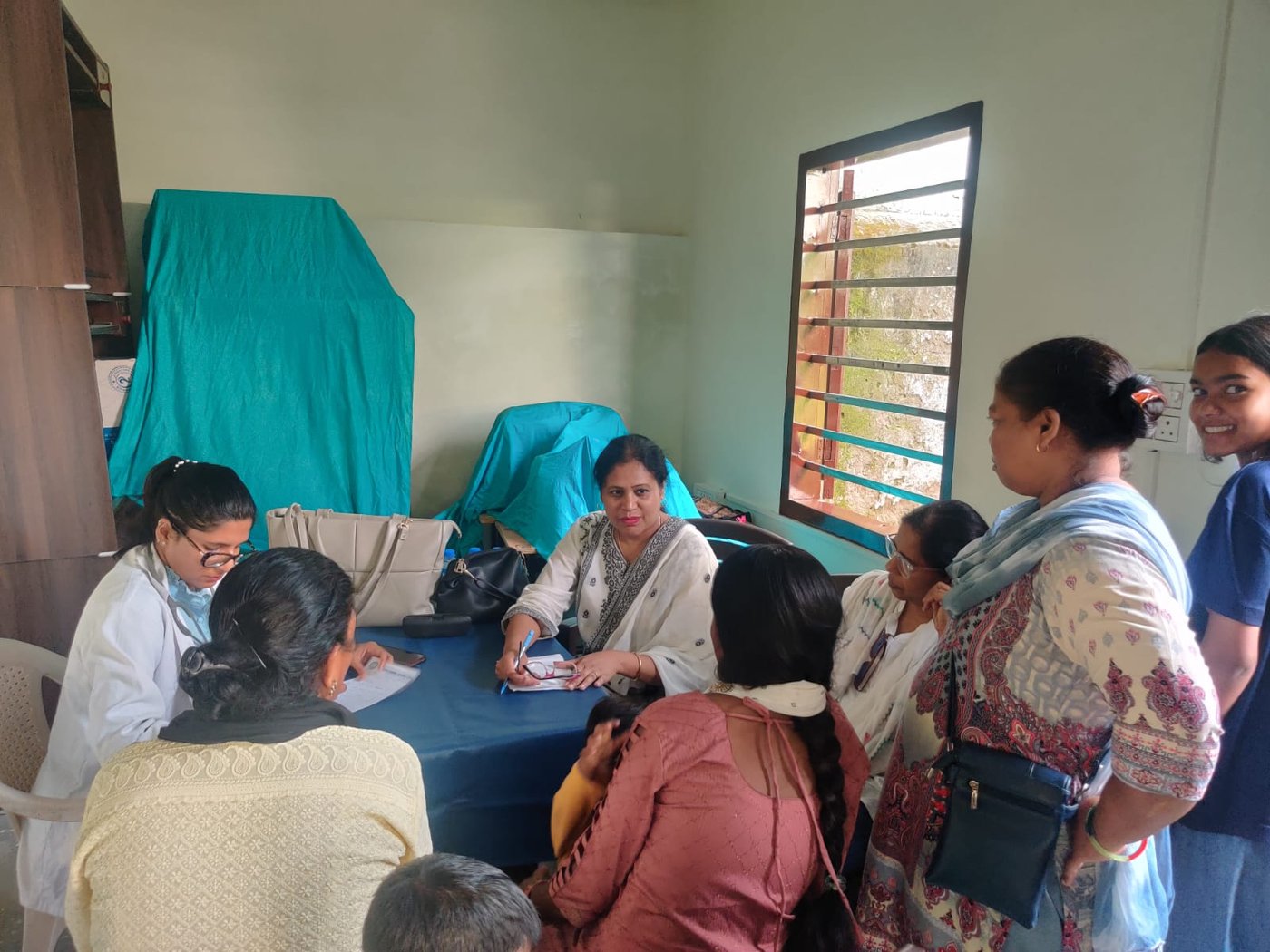 The awareness session was followed by a medical check-up