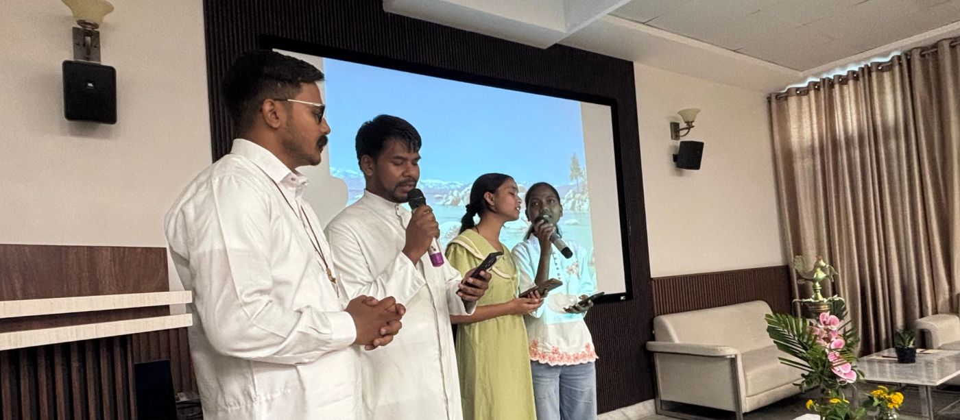 Hymn to the Holy Spirit led by Fr. Reginald and Babuji Michael
