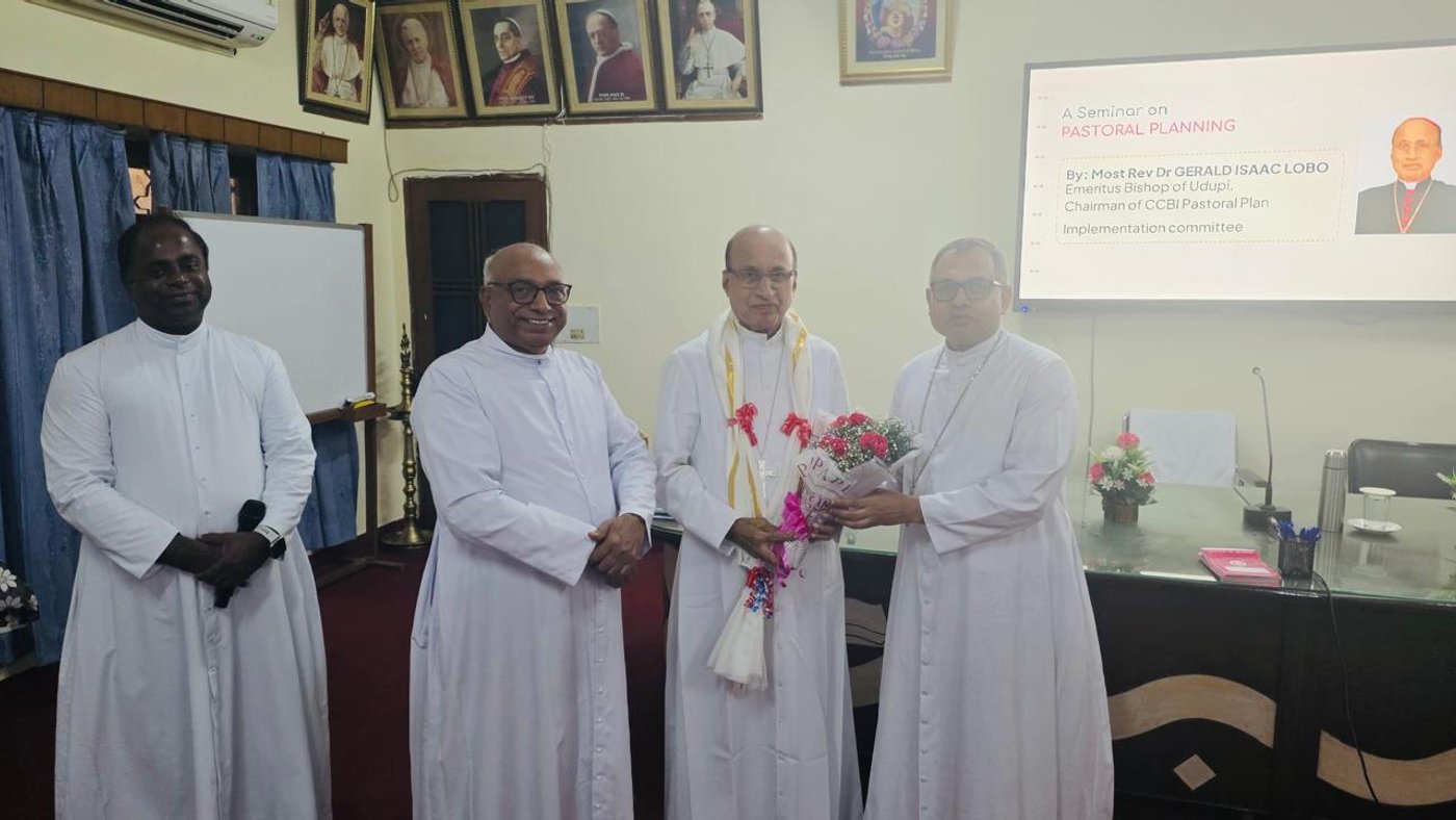 Rev. Bishop Jose Sebastian of Jalandhar welcomed Bishop Lobo