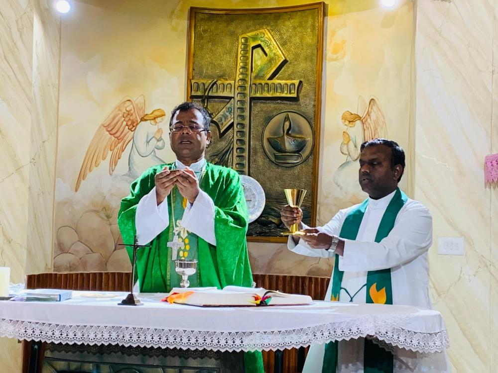 Holy Mass offered by Rev Bishop Ji