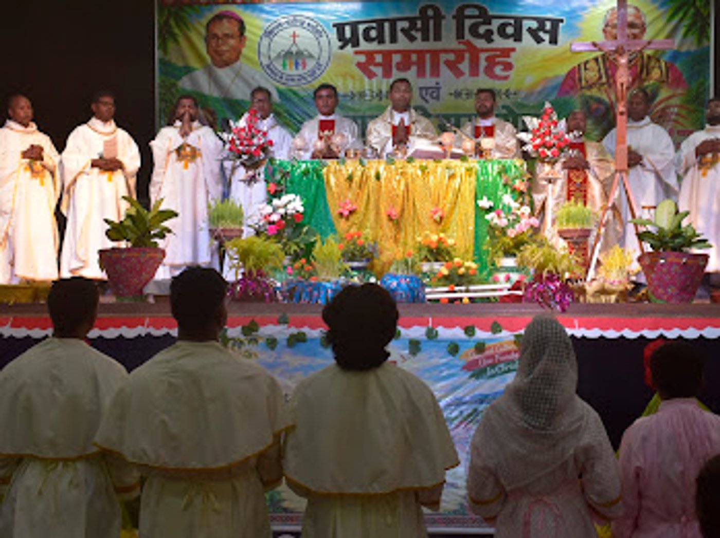 The Eucharistic celebration was concelebrated by 12 priests