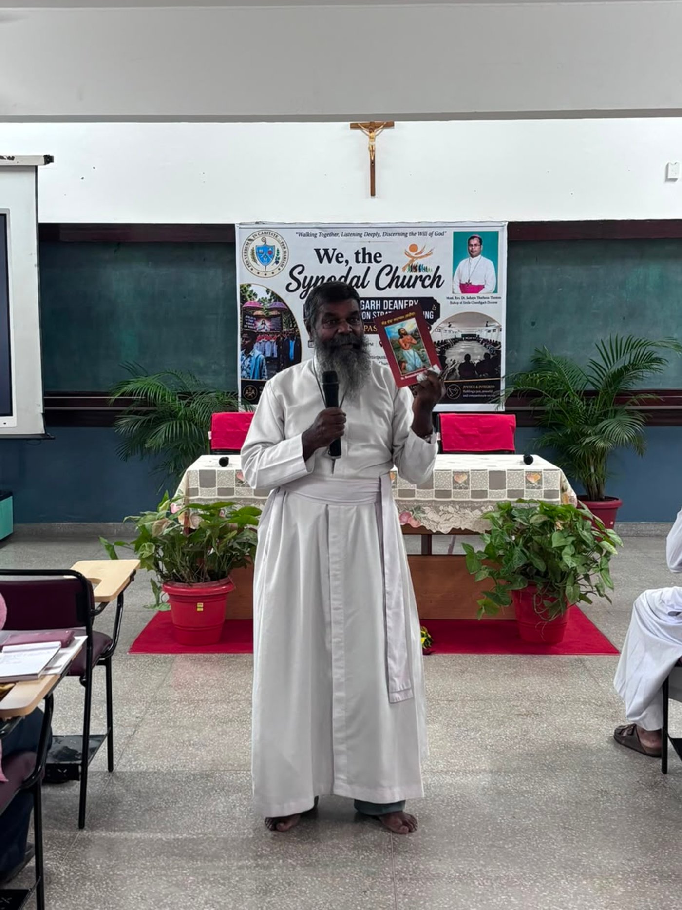 Rev. Fr. Maria Selvadas, Vicar General, reflected on the theme "The Church Exists to Evangelize."
