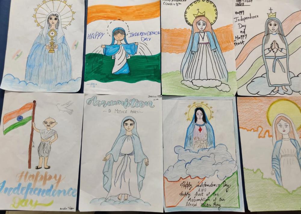 The programme focused on helping the children understand the significance of Independence Day and the Feast of the Assumption of the Blessed Virgin Mary