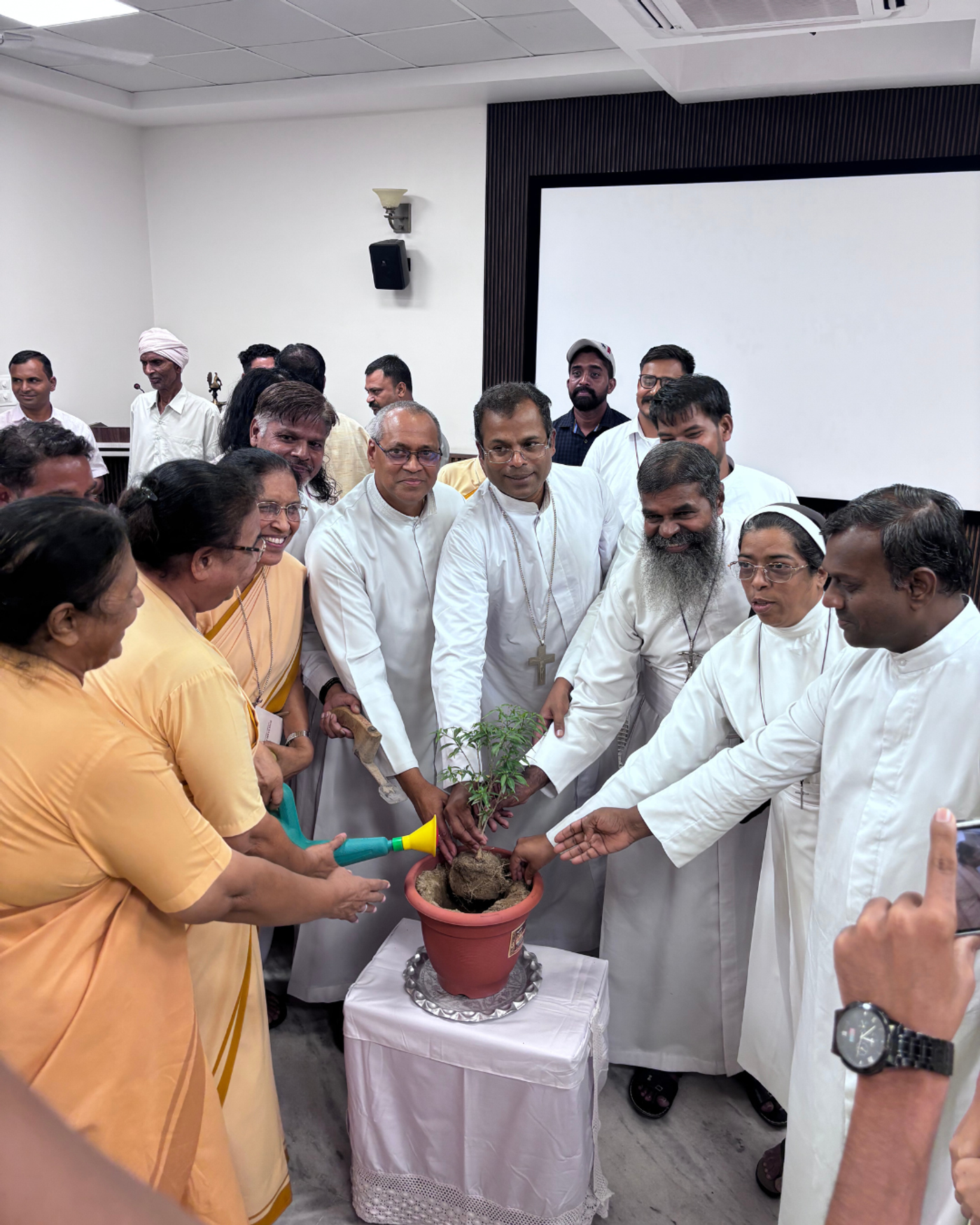 the meeting concluded with a Green Drive – "Plant a Tree"