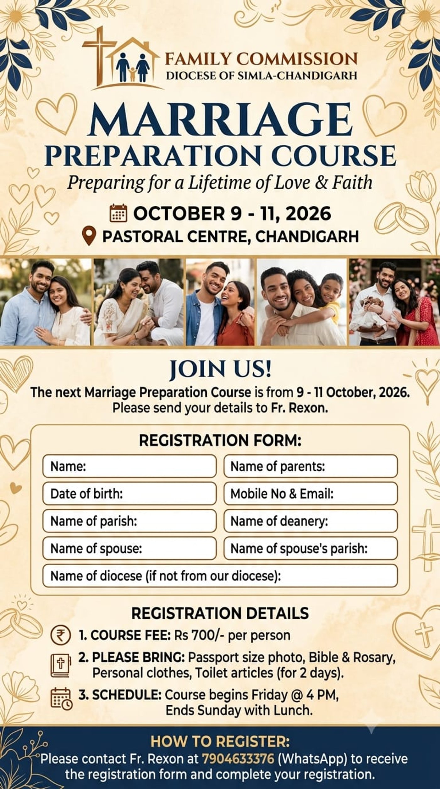 Marriage Preparation Course from 9–11 October 2026