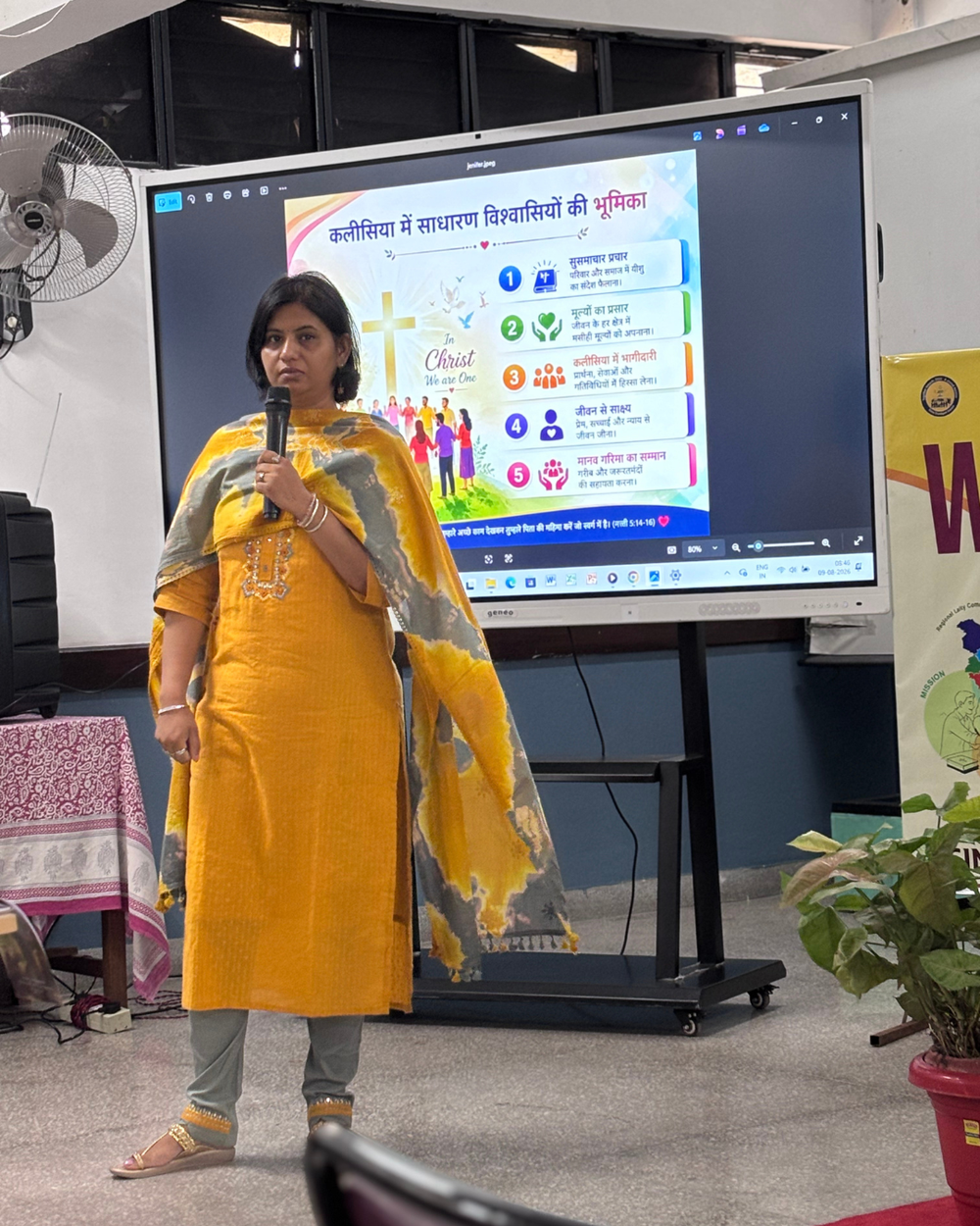 Mrs. Jennifer Tigga highlighted the place and vocation of the laity